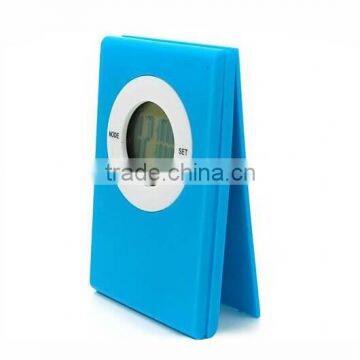 electronic lcd gift book clip clock for promotional gift