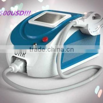 2016 factory supply low price Portable ipl shr hair removal machine for beauty spa and clinic