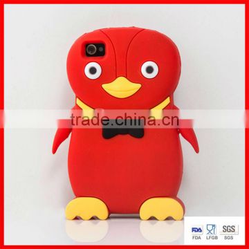 penguin shape silicone phone cases