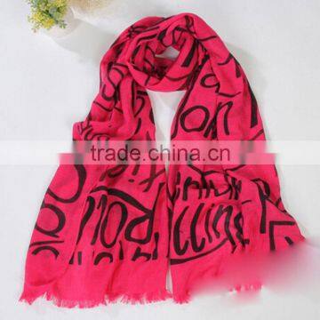 Wholesale Winter Lady Scarf Letter Printing Fashion Scarf