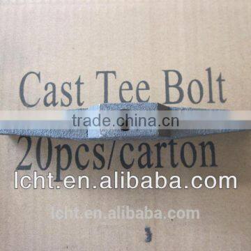 cast tee bolt, t-casting with bolt and washer