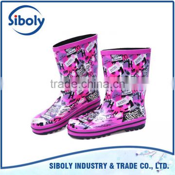 Custom cheap wholesale fashion rain boots girl rubber rain boot