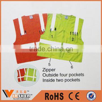 Reflective Safety Clothing Airport Walking Safety Vest With Pockets photo-3