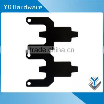 Small Black Powder Coated Metal Bracket for Equipment photo-2