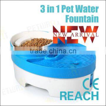Newest 3 in 1 Featured Dog Drinking Water Fountain photo-3