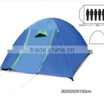 Waterproof 100% Nylon Beach Outdoor Camping and Folding Tent for Six People