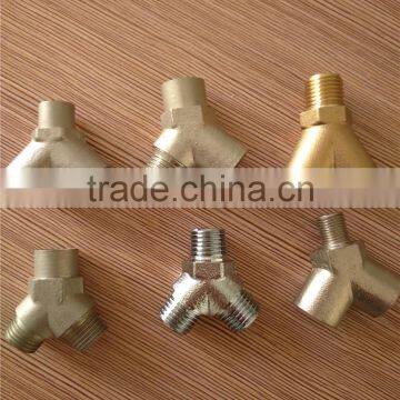 BSP,NPT, Female ,3way ,forged Y-type Brass Connector,manifold Connectors photo-3