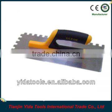 Rubber plastic handle plastering trowels