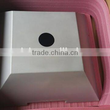 Large Square Aluminum Bowl With Hole in Flat Bottom Center Anodizing Surface photo-2