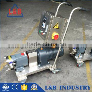 China Suppliers Sanitary Stainless Steel Mobile Lobe Pump for paste