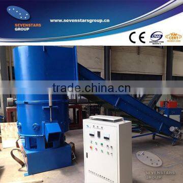 plastic agglomerator for PE film and PET fiber recycling