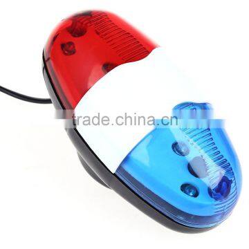 Super Loud Police Style For Mountain Road Bike Horn Accessories 6 LED Light 4 Sounds Trumpet Electronic Horns Bell Siren photo-2