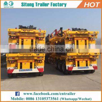 High quality 2 or 3 axles customized truck trailer loading container trailer