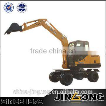 mini wheel excavator JGM907L with 0.25 cub meter bucket capacity