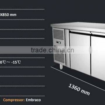 2 Door Stainless Steel Chest Chiller Kitchen Equipments photo-3