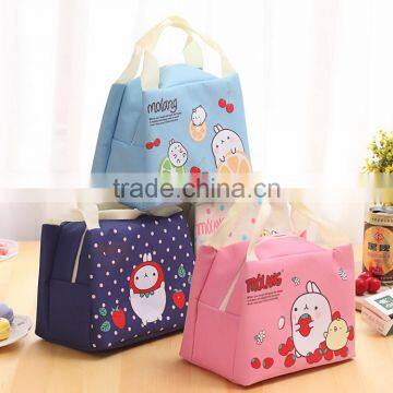 Fashion hanging portable mini fitness paper lunch cooler bag insulated