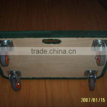 Carpeted Dollies With High-tech TPR Casters ,with the Size of 20"x 32"