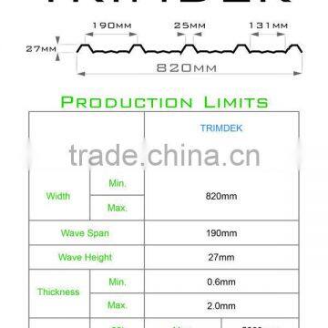 Plastic Polycarbonate Corrugated Sheet for Greenhouse Roof (Pearly RED TRIMDEK) photo-5