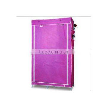 Large Size Metal Furniture Non-woven Wardrobe,Folding Fabric Cloth Wardrobe photo-2