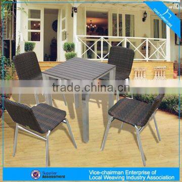 27071+643-5 polished aluminium frame garden furniture