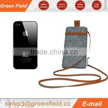 Non woven mobile phone bags,neck hanging phone bag