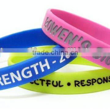 Factory directly wholesale cheap custom silicone wristbands small MOQ