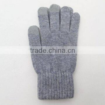 Wholesale factory 100% winter long warm wool felt knitted gloves