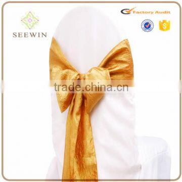 Colorful Tafetta Fabric Chair Sash for Chair Decoration photo-4