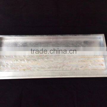 High End Quality Best Selling Set of Special Newest Designed Natural MOP Inlay Rectangular Serving Tray From Vietnam photo-2