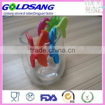 Heart Shape Silicone Wine Glass Markers photo-2