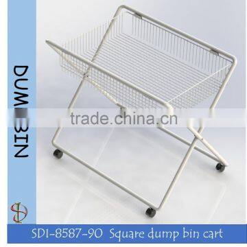 SDI-8587-90 Square dump bin cart