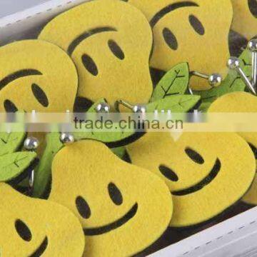 12PC Sucker Type Fruit Shaped Felt Cloth Hook photo-6