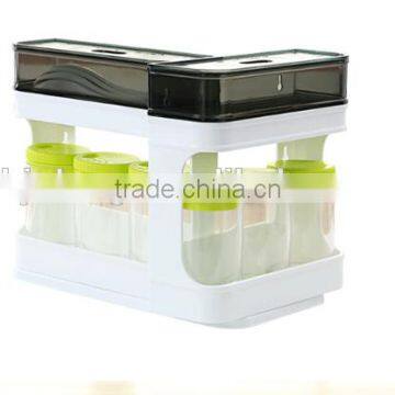 100% BPA free kitchen plastic sauce jar bottle storage holder