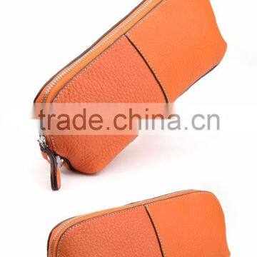 The First Layer of Leather Makeup Bag Ladies Hand Bag South Korean Portable Travel Package
