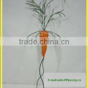 YS2015A229 Spring Carrot Vegetable Wrought Iron Garden Stake photo-3