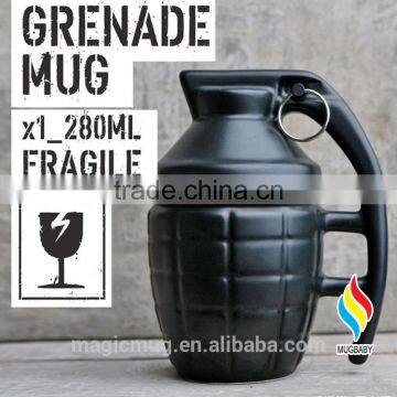 High quality ceramic grenades shaped coffee mug