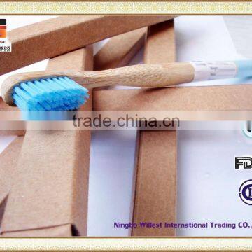 Colorful Bristle Recyclable and Environmental Adult Bamboo Toothbrush photo-6