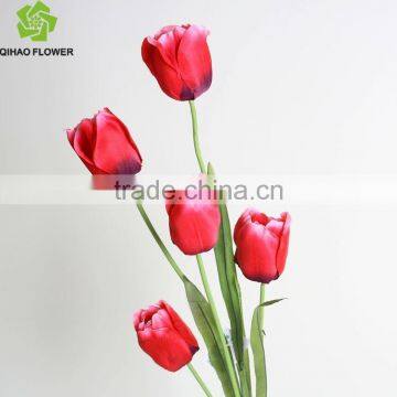 Real Touch Decorative Tulip Artificial Tulip Flower for Garden and Home Decoration