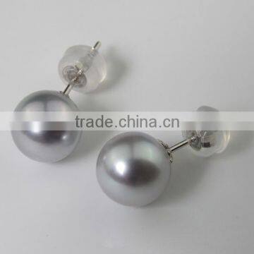 6.5-7 mm Grey Akoya Pearl Jewelry Earring photo-3