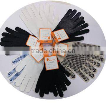 DDsafety Hot Sale Orange Cotton Polyester Knitted Gloves With PVC Both Sides photo-5