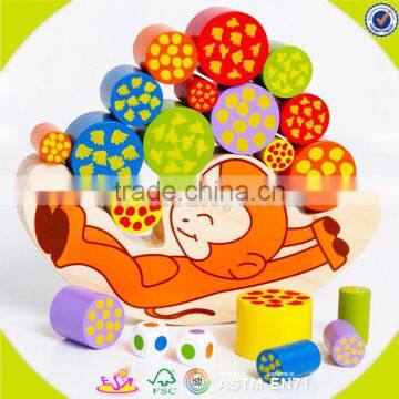 wholesale Wooden Balance game toy for kids,Cheap balance game toy,DIY colorful wooden balance game toys W11F046