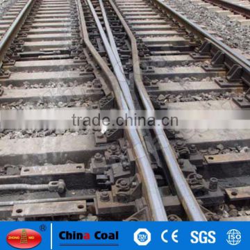 Good quality Horizontal Type Railroad Switch with Rails Ties and Gravel