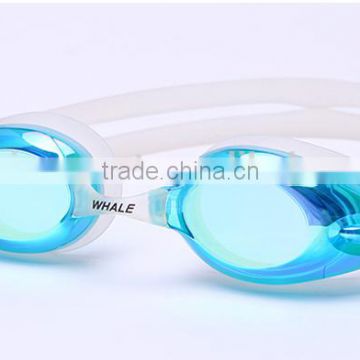 Unisex coating revo lens swimming goggles