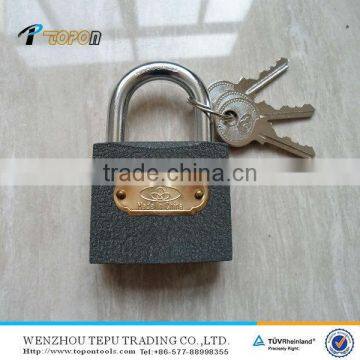 Vertical open cast iron padlock