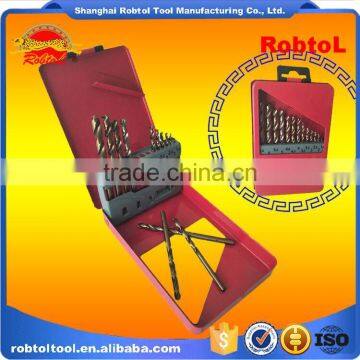 13pcs Nano Titanium Coating Straight Shank Hss Twist Drill Bits Set Cobalt Fully Ground Bright Finish Drilling Metal Forged photo-3