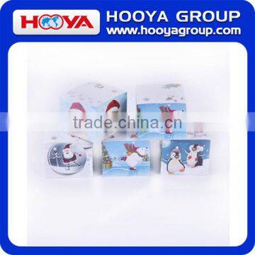 Customized Wholesale 3.5x3.5 Inch 600 Sheets Christmas Style Memo Blocks Memo Pads