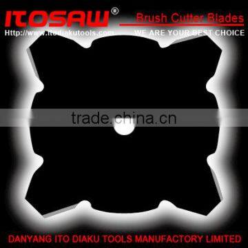 ITO-B-16 Mower blade for brush cutter, SK-5 material 4T with tooth size from 230mm to 600mm, thickness from 1.0mm to 3.0mm