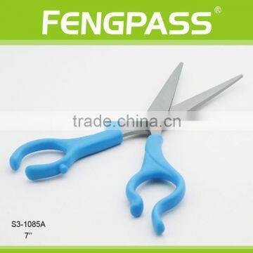 S3-1085A 7" Inch 2CR13 Stainless Steel With PP Handle Hairdressing Scissors With New Style Handle photo-3