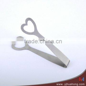 Heart-Shaped Stainless Steel Tea Bag Serving Tongs