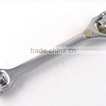 8 IN 1 40Cr Flexible Head Combination Dog Bone Wrench &adjustable Wrench&allen Wrench Set photo-4